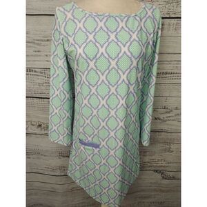 CABANA‎ LIFE Dress Woman Medium Green Long Sleeve Beach Vacay Swim Casual Tennis
